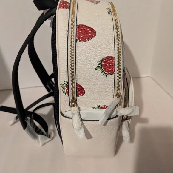 Coach Backpack with Strawberry Print CAS94 - Picture 9 of 11